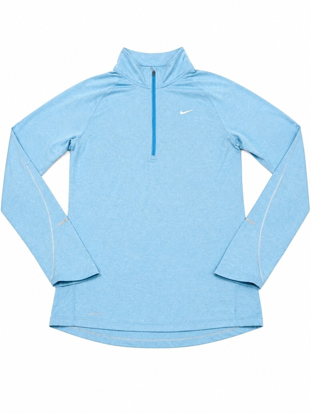 Nike Dri-FIT light blue quarter-zip long sleeve top